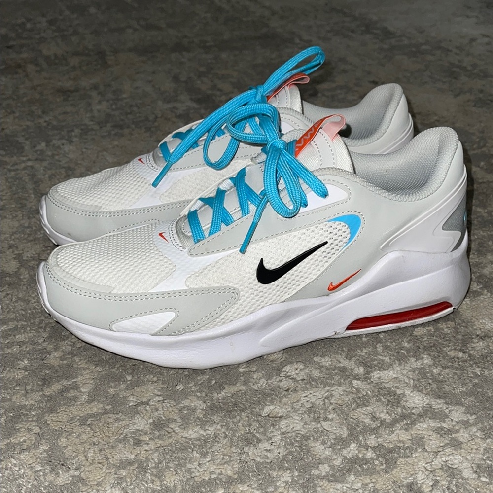Nike White and Blue Sneakers
